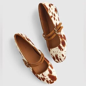 NWT Madewell The Greta Double-Strap Ballet Flats